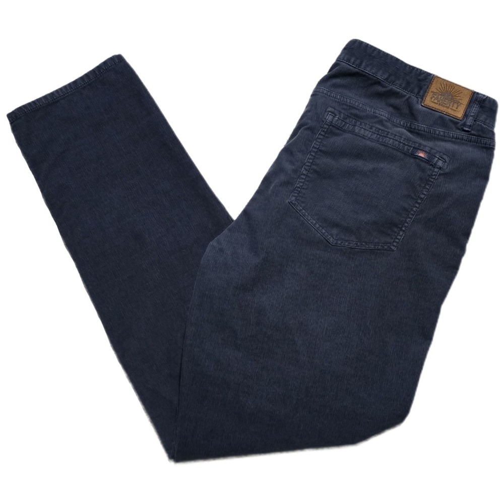 Faherty Navy Corduroy Chino Pants Stretch 5-Pocket Men's Size 40x32 EUC